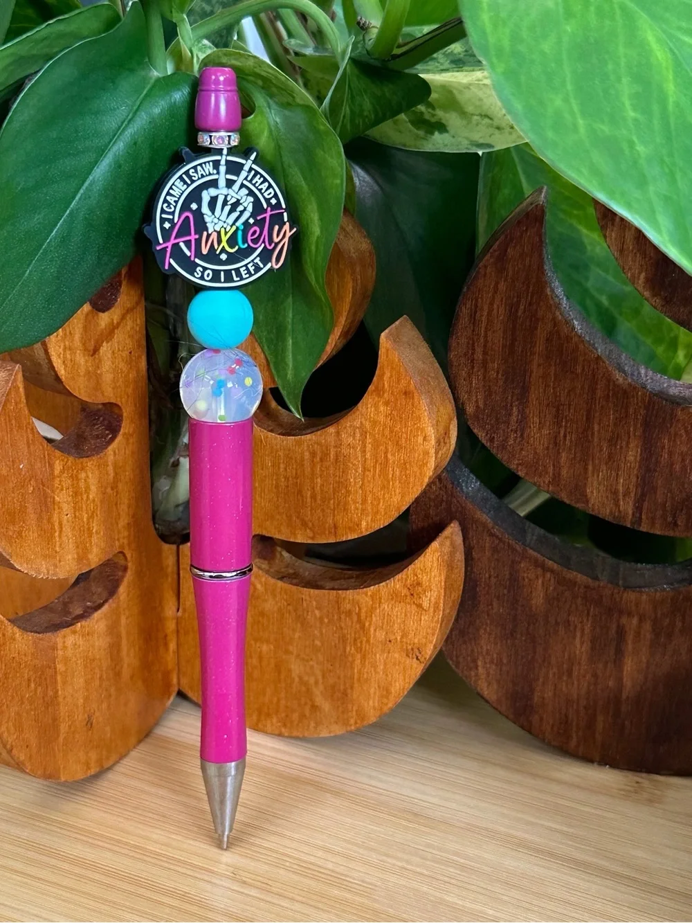 ✨ Handmade Beaded Pen   Silicone Pen | Stylish Everyday Writing + Refill✨